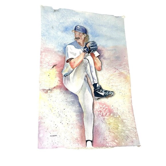 Original Randy Johnson Watercolor Painting Signed Realism Artwork Not Framed - Picture 5 of 12